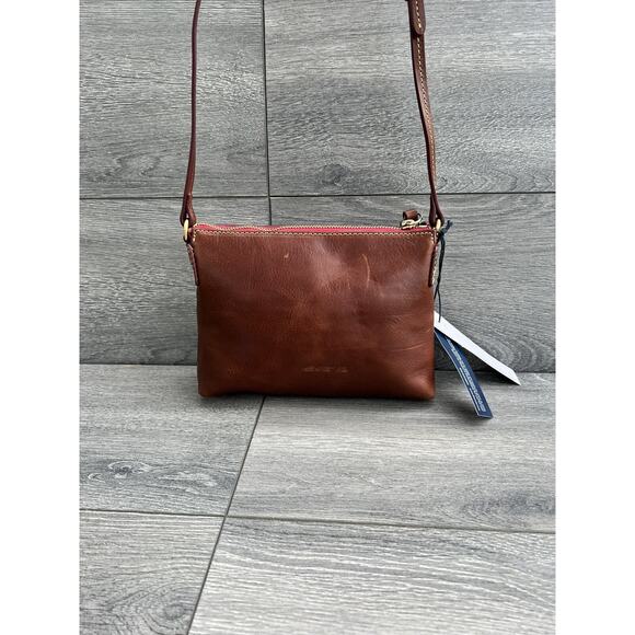 Dooney & Bourke Florentine Ginger Crossbody and Key Fob chestnut bag A463657 - Picture 5 of 9